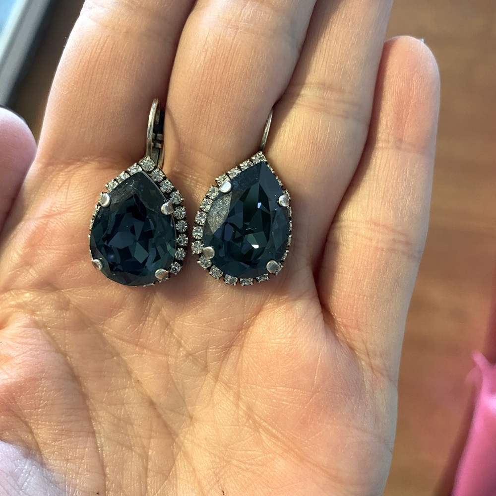 Navy earrings